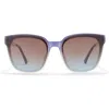 Vince Camuto Two-tone Square Sunglasses In Blue/ivory