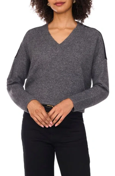 Vince Camuto Two Tone Sweater In Gray