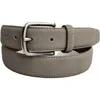 Vince Camuto Ultra Suede Belt In Gray
