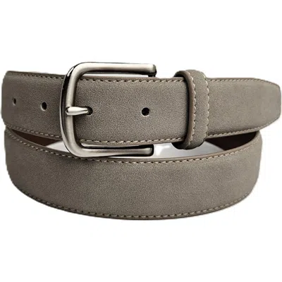 Vince Camuto Ultra Suede Belt In Gray