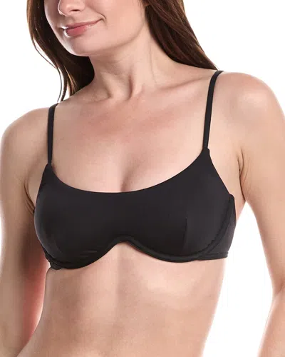 Vince Camuto Underwire Bra Top In Black