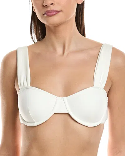 Vince Camuto Underwire Bra Top In White