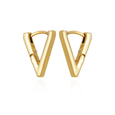 Vince Camuto V-hinge Huggie Earrings In Gold