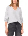 Vince Camuto Sequin Detail V-neck Sweater In Vapor