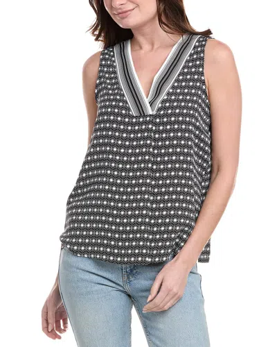 Vince Camuto V-neck Blouse In Black