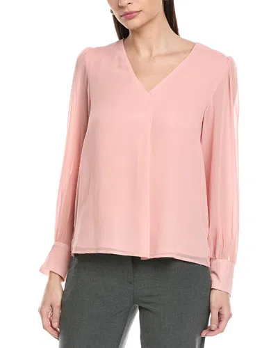 Vince Camuto V-neck Blouse In Black