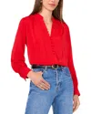 Vince Camuto Rumple Top In Bright Red