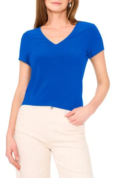 Vince Camuto V-neck Dolman Sleeve Top In Deep Blue