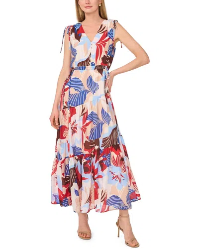 Vince Camuto V Neck Maxi Dress In Multi