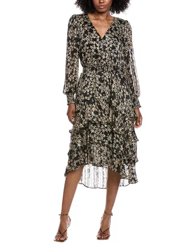 Vince Camuto V-neck Maxi Dress In Black