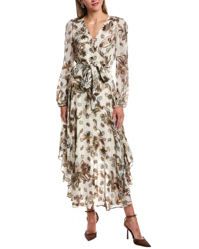 Vince Camuto V-neck Maxi Dress In Brown