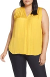 Vince Camuto V-neck Rumple Blouse In Citrus Flower
