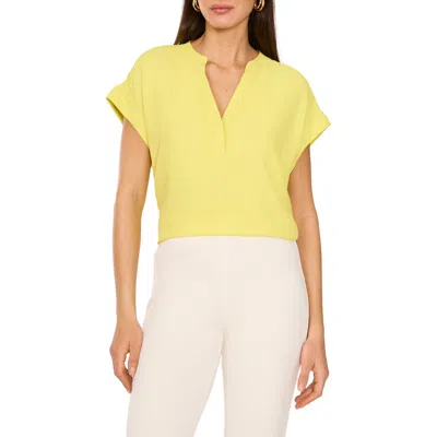 Vince Camuto V-neck Top In Yellow