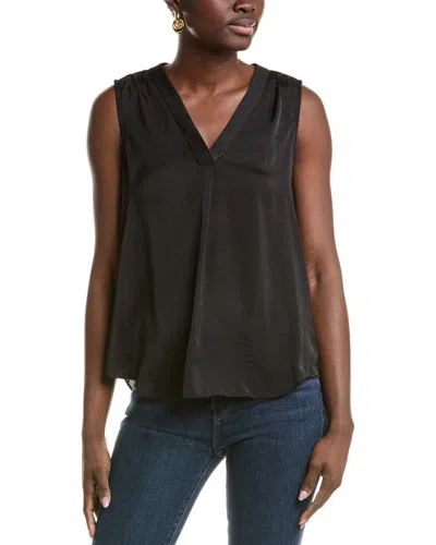 Vince Camuto V-neck Top In Black
