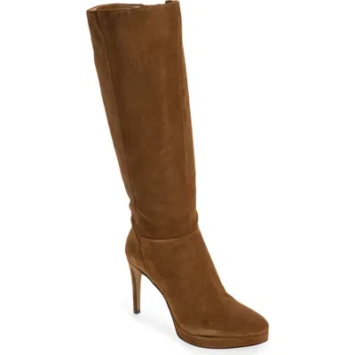 Vince Camuto Valeria Knee High Platform Boot In Brown