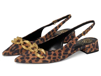 Vince Camuto Valiey Chain Link Slingback Mule In Brown