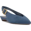 Vince Camuto Valther Pointed Toe Flat In Blue