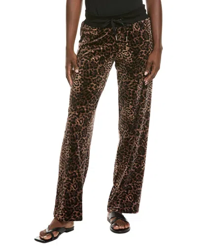 Vince Camuto Velour Straight Pant In Animal Print