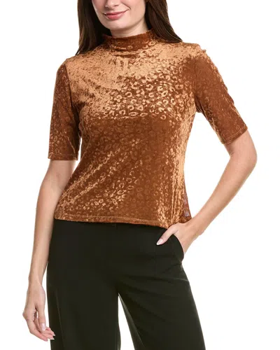 Vince Camuto Velvet Top In Brown