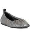 Vince Camuto Verline Ballet Flat In Pewter Metallic