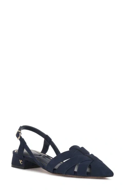 Vince Camuto Vinesha Slingback Pointed Toe Pump In Blue