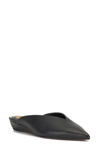 Vince Camuto Vinia Pointed Toe Wedge Mule In Black