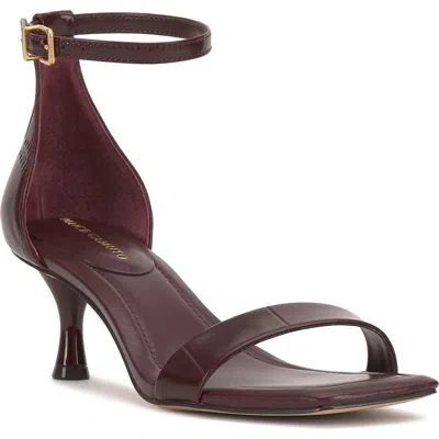 Vince Camuto Vinkely Square Toe Kitten Heel Sandal In Purple