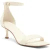 Vince Camuto Vinkely Square Toe Kitten Heel Sandal (women)<br> In Coconut Cream