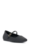 Vince Camuto Women's Vinley Basketweave Mary Jane Flats In Black