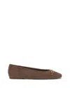 Vince Camuto Virna Link Ballet Flat In Brown