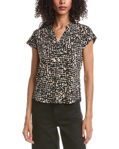 Vince Camuto V-neck Blouse In Black