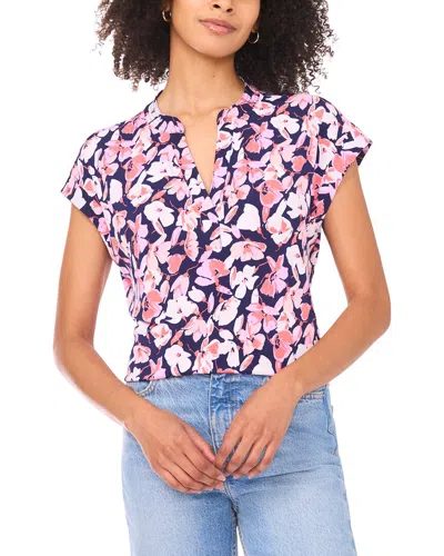 Vince Camuto V-neck Blouse In Multi