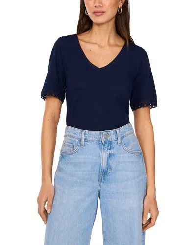 Vince Camuto V-neck Top In Blue