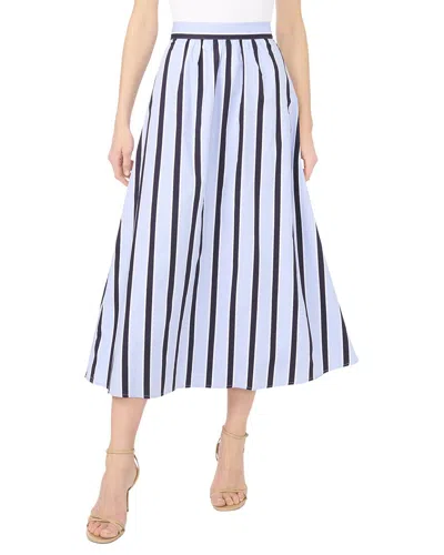 Vince Camuto Waist Band Long Full Skirt In White