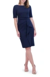 Vince Camuto Waist Tuck Ruffle Skirt Scuba Dress