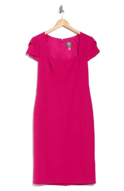 VINCE CAMUTO VINCE CAMUTO WAIST TUCK RUFFLE SKIRT SCUBA DRESS
