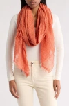 Vince Camuto Washed Solid Scarf In Pink