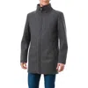 Vince Camuto Water Resistant Jacket With Removable Bib In Gray