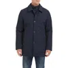 Vince Camuto Water Resistant Transitional Coat With Removable Bib In Navy