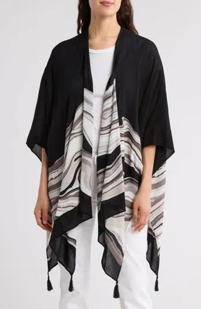 VINCE CAMUTO VINCE CAMUTO WAVE STRIPE RUANA