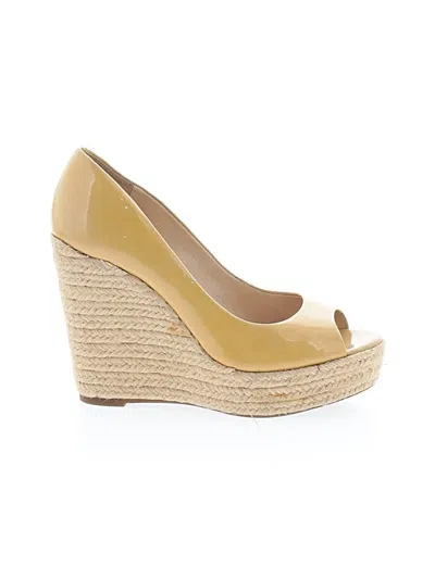 Pre-owned Vince Camuto Wedges In Brown
