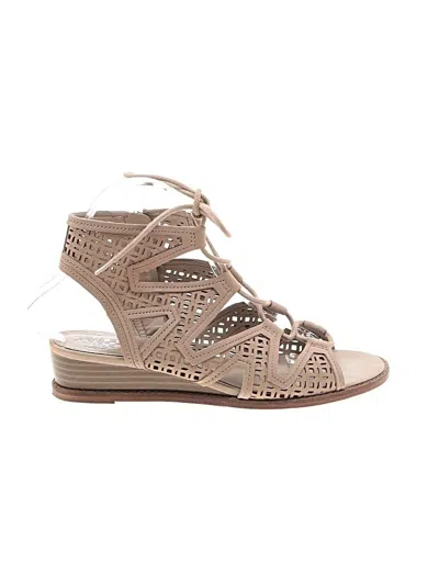 Pre-owned Vince Camuto Wedges In Tan