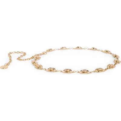 Vince Camuto Western Hat Chain Link Belt In Gold