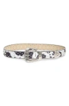 Vince Camuto Western Studded Animal Print Belt In Multi
