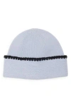 Vince Camuto Whipstitch Cuff Beanie In Blue