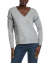 Vince Camuto Whipstitch Sweater In Gray