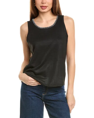 Vince Camuto Whipstitch Tank In Black