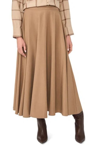 Vince Camuto Wide Circular Skirt In Brown