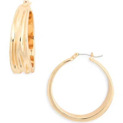 Vince Camuto Wide Hoop Earrings In Gold