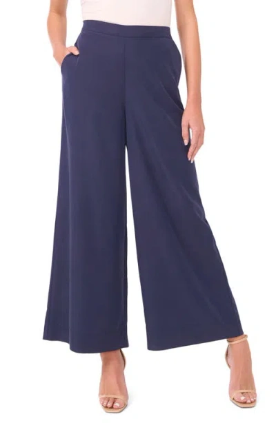 Vince Camuto Wide Leg Ankle Pants In Blue